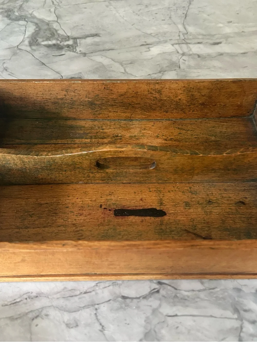 Farmhouse Chic Antique Wooden Caddy